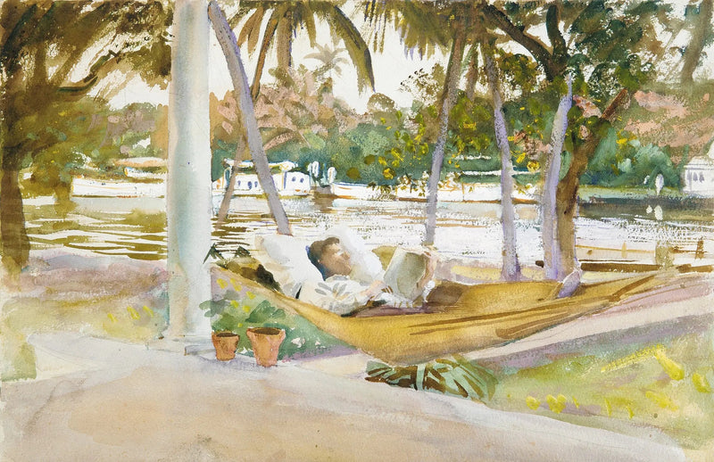 Figura w hamaku, Floryda - John Singer Sargent