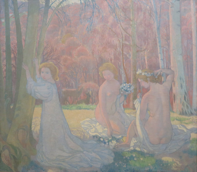 Postacie na pejzażu wiosennym (Święty gaj) - Maurice Denis