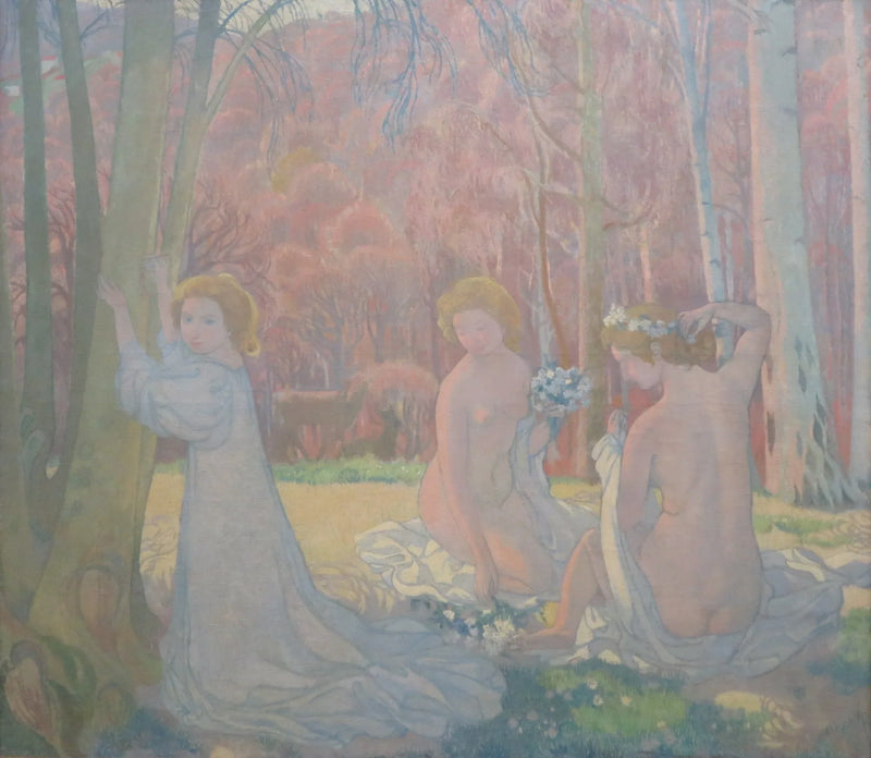 Postacie na pejzażu wiosennym (Święty gaj) - Maurice Denis