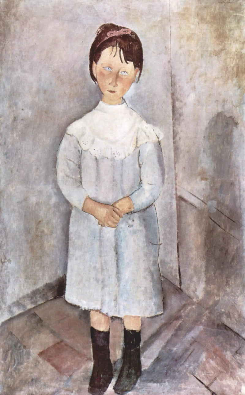 Siatka w niebieskim - Amedeo Modigliani
