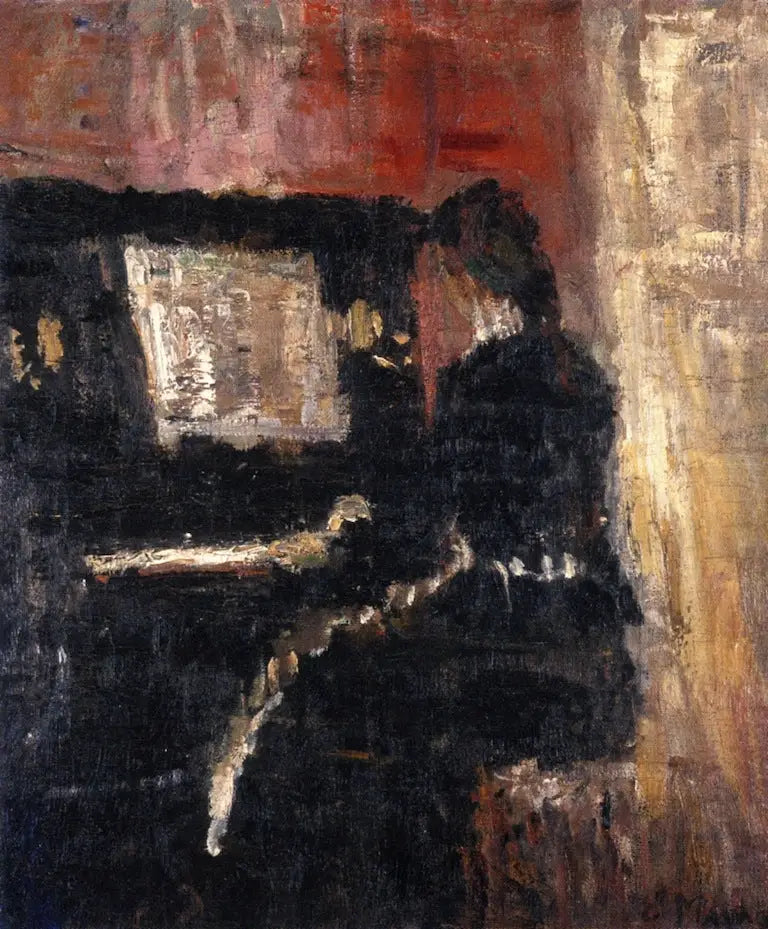 Dziewczyna przy fortepianie - Edvard Munch