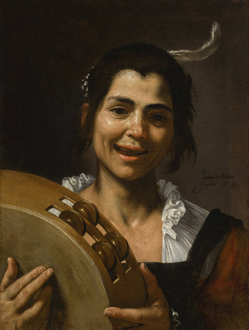 Dziewczyna z tamburynem - Jusepe de Ribera