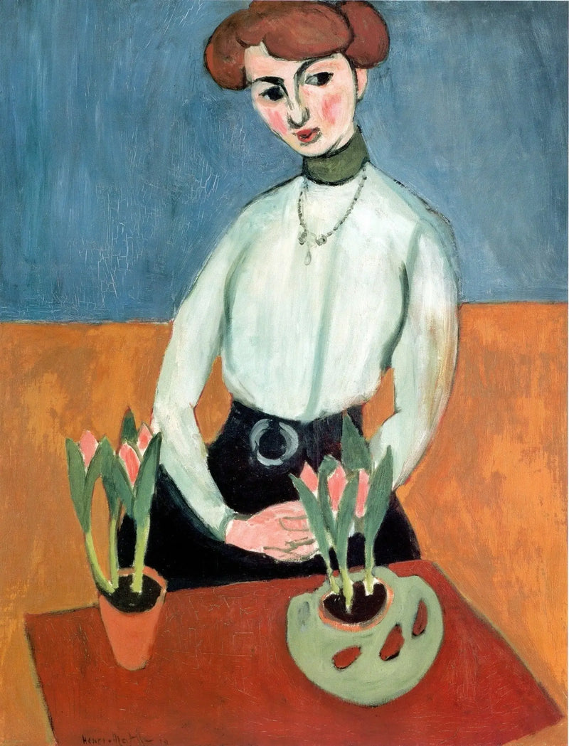 Dziewczyna z tulipanami - Henri Matisse