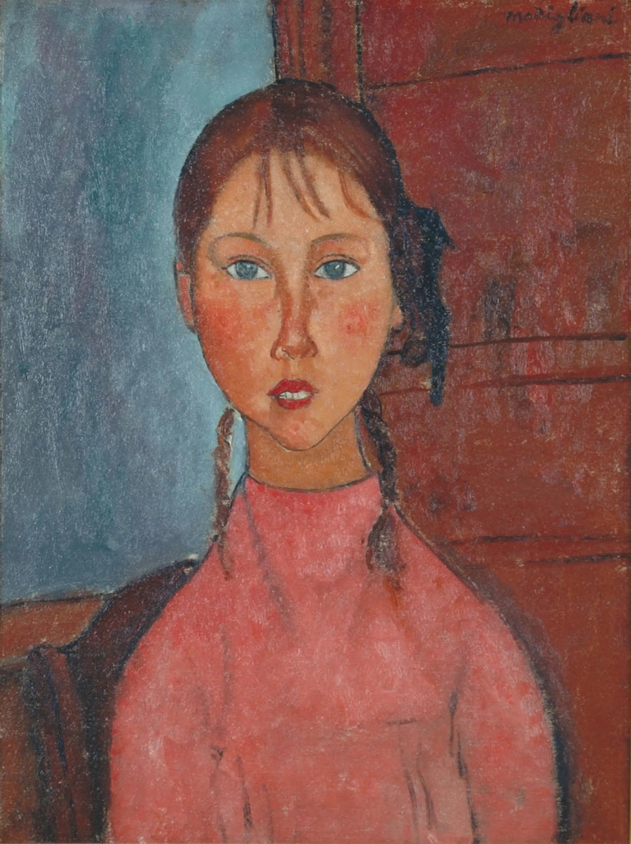 Dziewczyna z warkoczami - Amedeo Modigliani