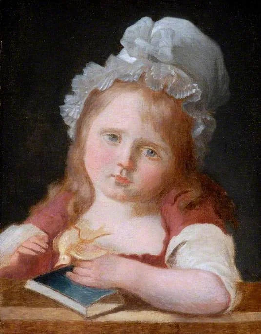Dziewczyna z martwym kanarkiem - Jean-Baptiste Greuze