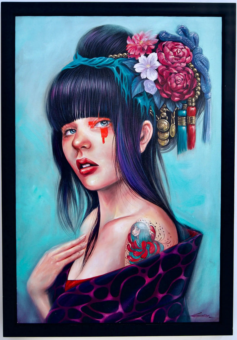Dziewczyna z Kwiatowym Kokiem | 60x90cm
