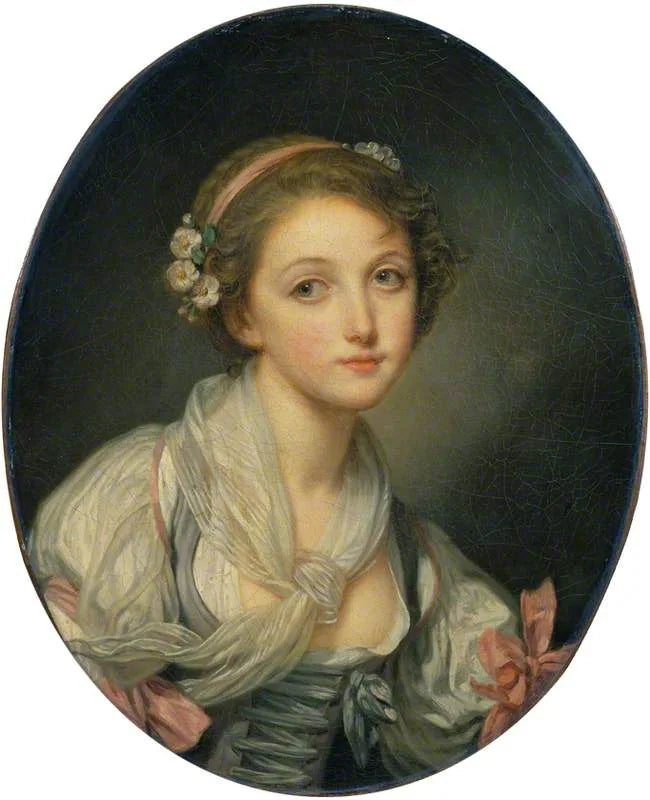 Dziewczyna z chustą z muślinu - Jean-Baptiste Greuze