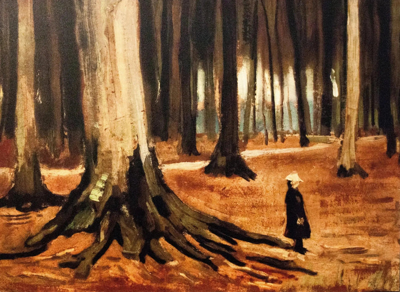 Dziewczyna w lesie - Vincent van Gogh