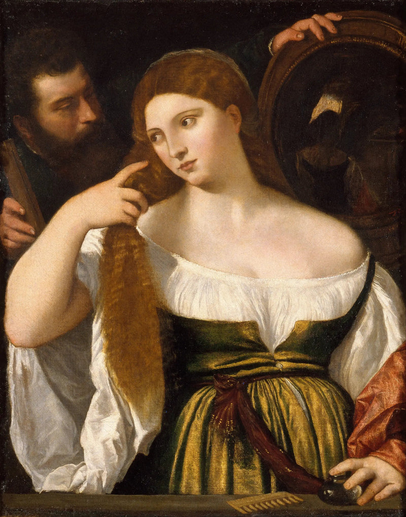 Dziewczyna przed lustrem - Titian