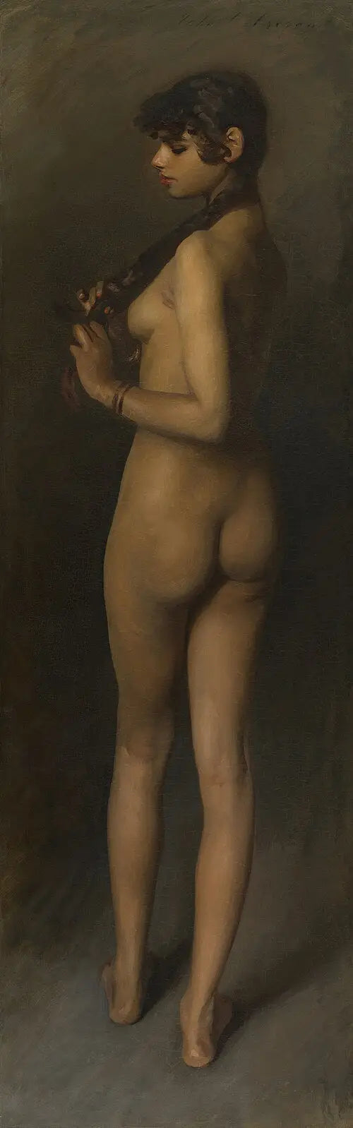 Naga egipska dziewczyna - John Singer Sargent