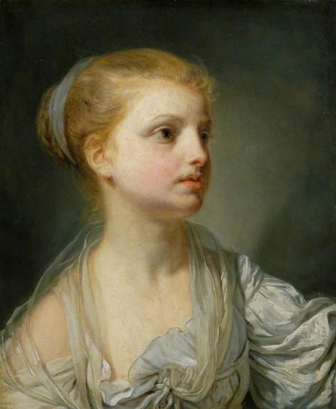 Dziewczyna w białej sukni - Jean-Baptiste Greuze