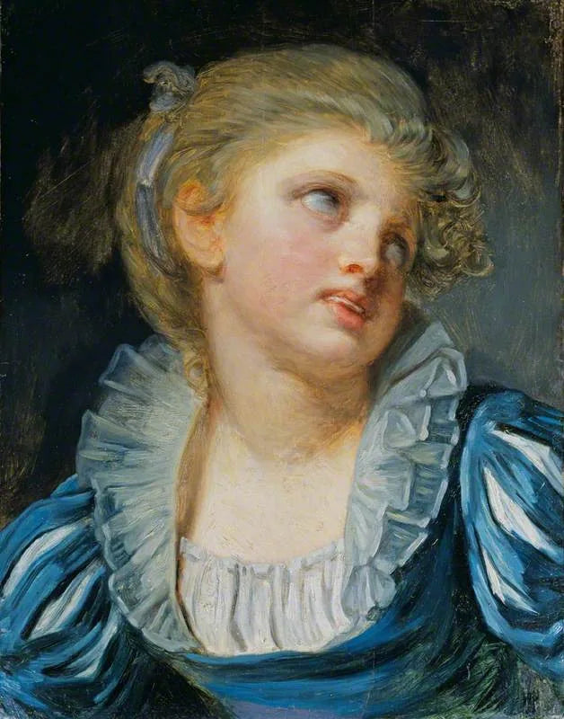 Dziewczyna w niebieskiej sukni - Jean-Baptiste Greuze