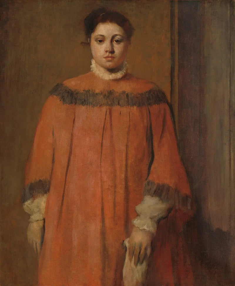 Dziewczyna w czerwieni - Edgar Degas