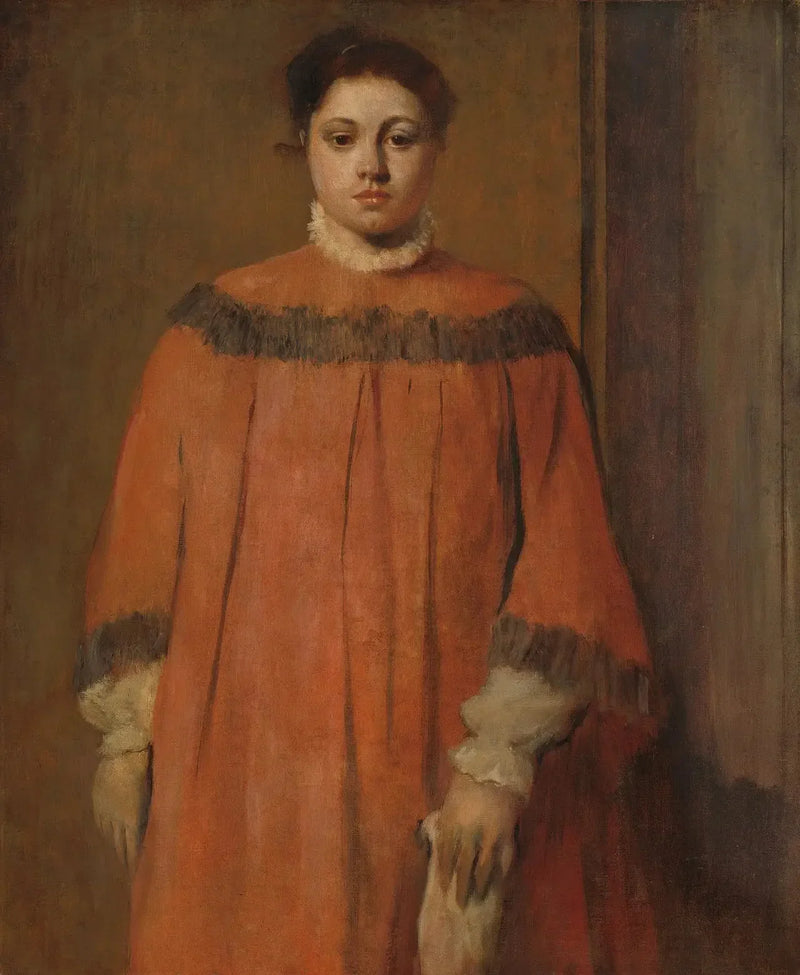 Dziewczyna w czerwieni - Edgar Degas