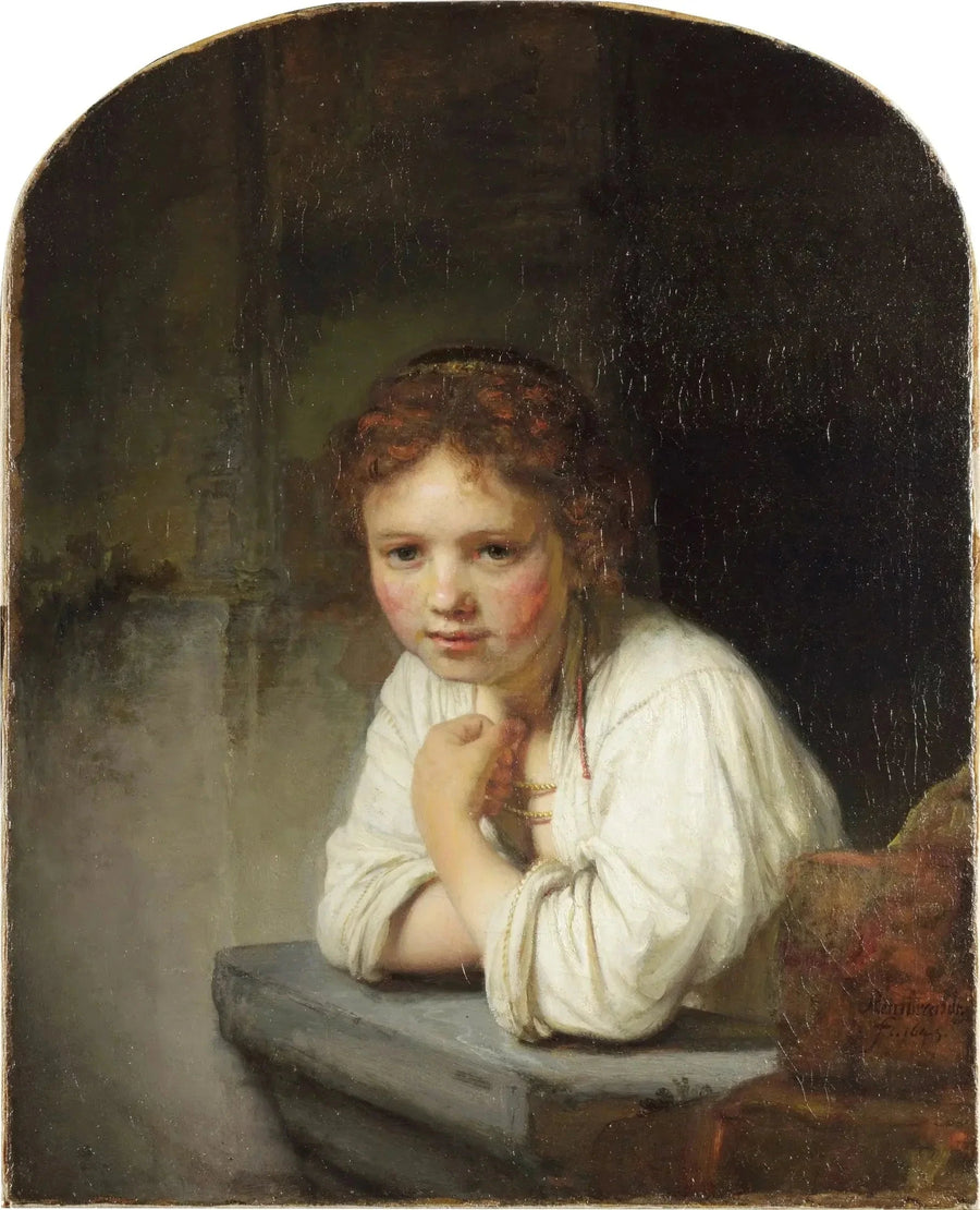 Dziewczyna przy oknie - Rembrandt