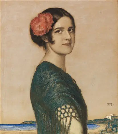 Fille Mary po hiszpańsku - Franz Von Stuck