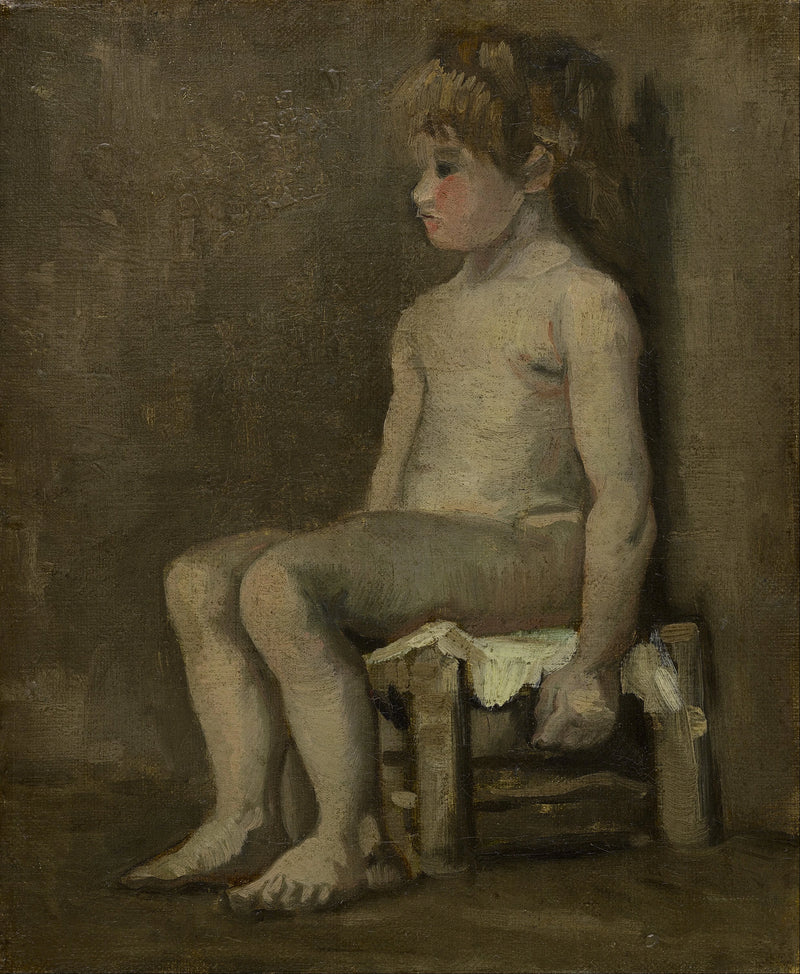 Nagie dziewczę, siedzące - Vincent van Gogh