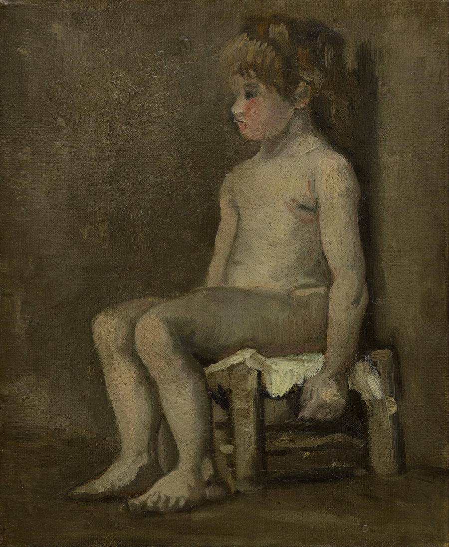 Nagie dziewczę, siedzące - Vincent van Gogh