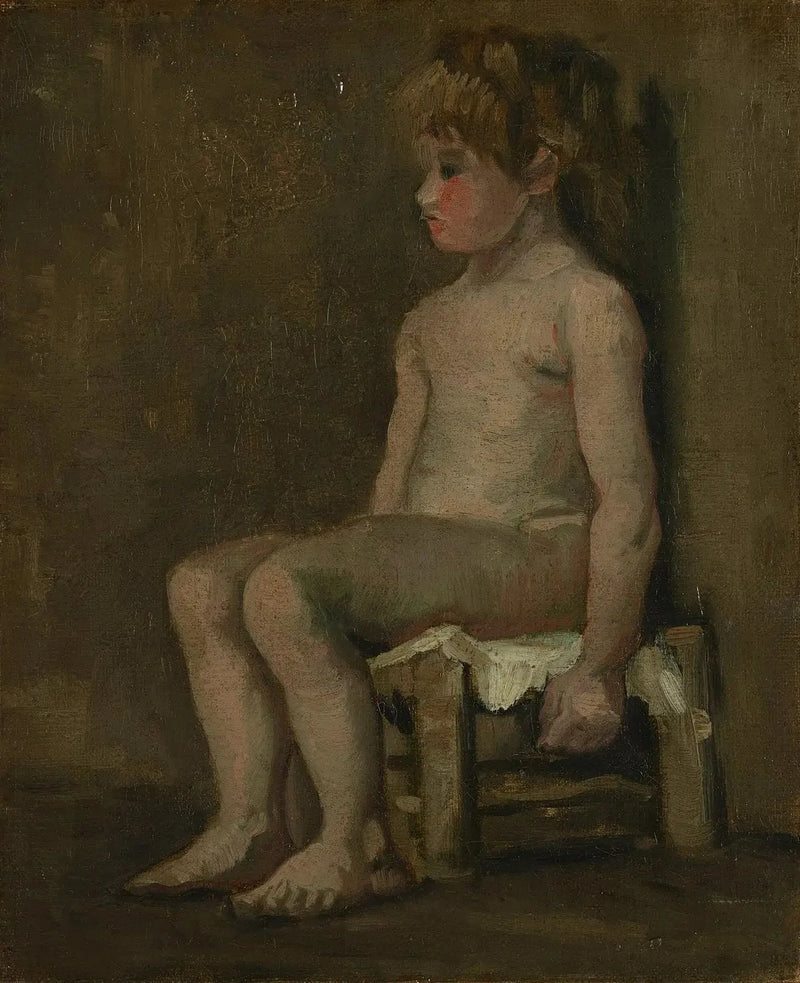 Nagie dziewczę, siedzące - Vincent van Gogh