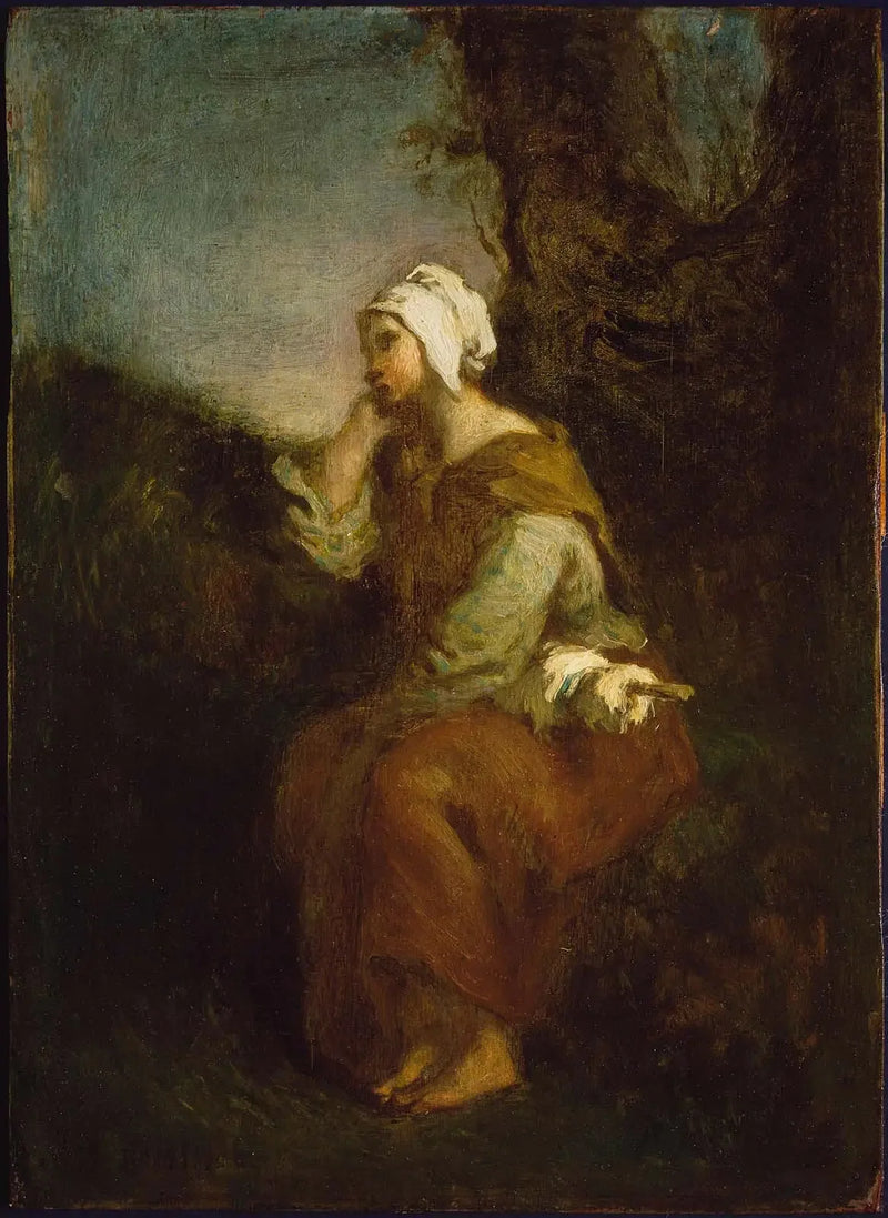 Dziewczyna wiejska marząca - Jean-François Millet