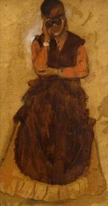 Dziewczyna patrząca przez lornetkę - Edgar Degas