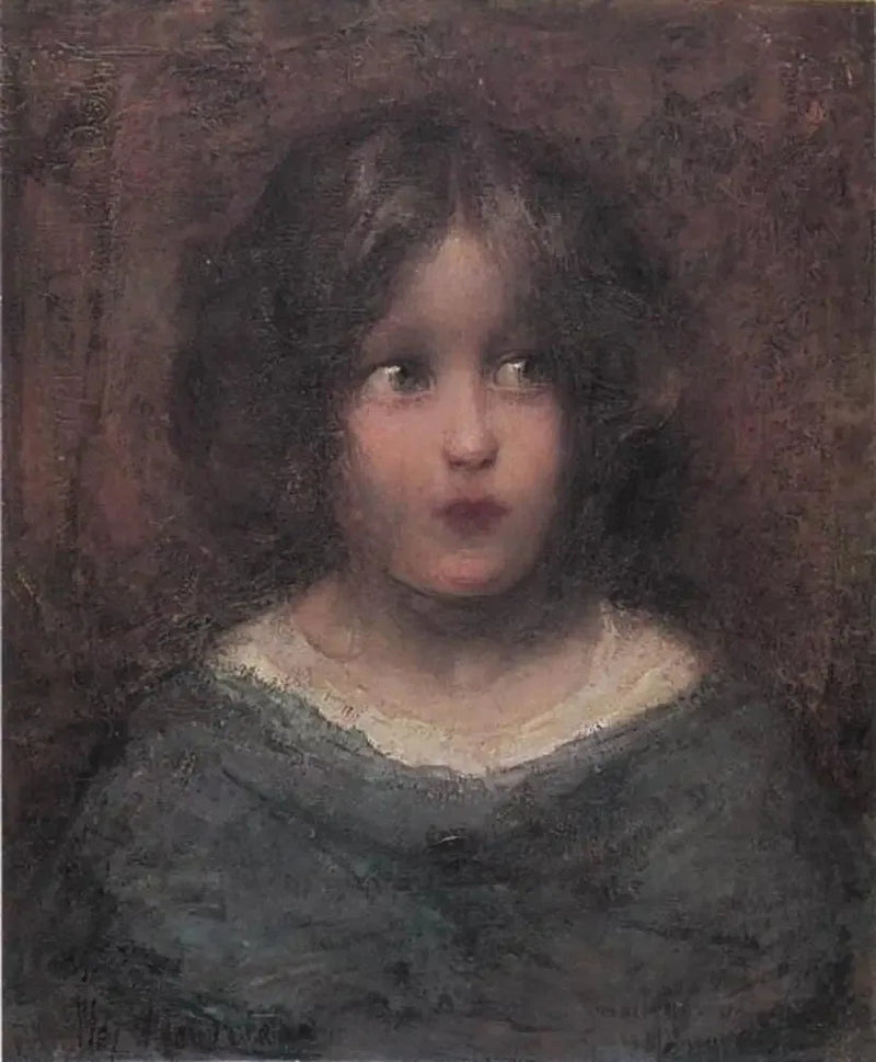 Dziewczyna patrząca w lewo - Piet Mondrian