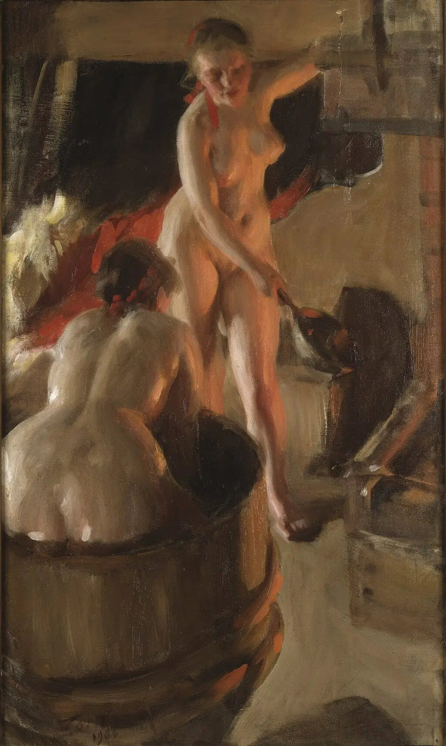 Dziewczęta z Dalarnii w kąpieli - Anders Zorn