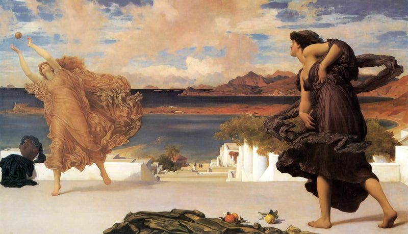 Greckie dziewczęta grające w piłkę - Frederic Leighton