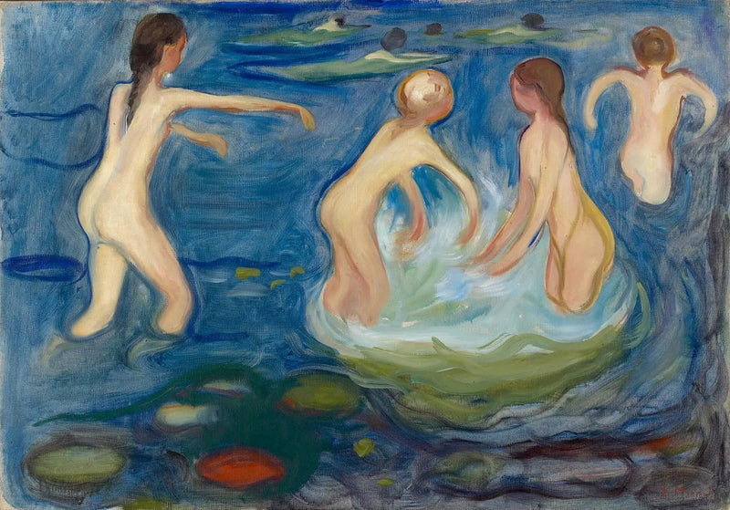 Dziewczęta kąpiące się - Edvard Munch