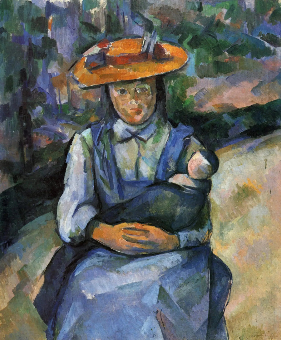 Dziewczynka z lalką - Paul Cézanne