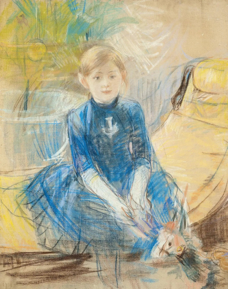 Dziewczynka w niebieskim swetrze - Berthe Morisot