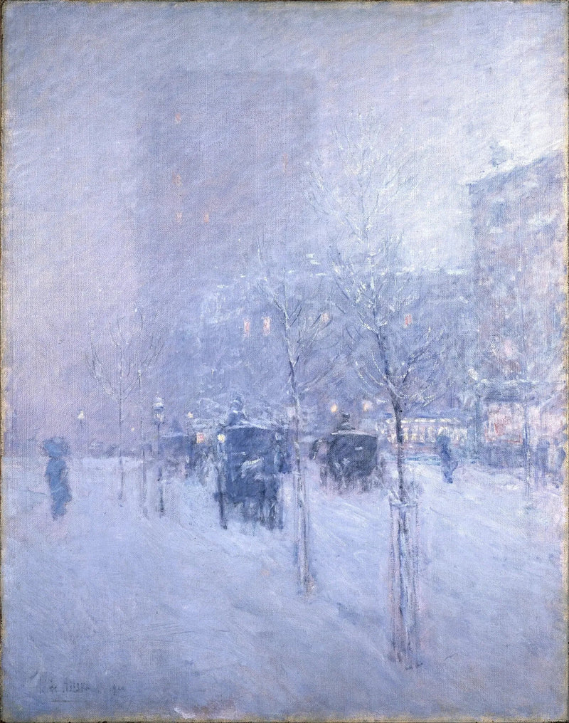 Koniec popołudnia, Nowy Jork, zima - Childe Hassam