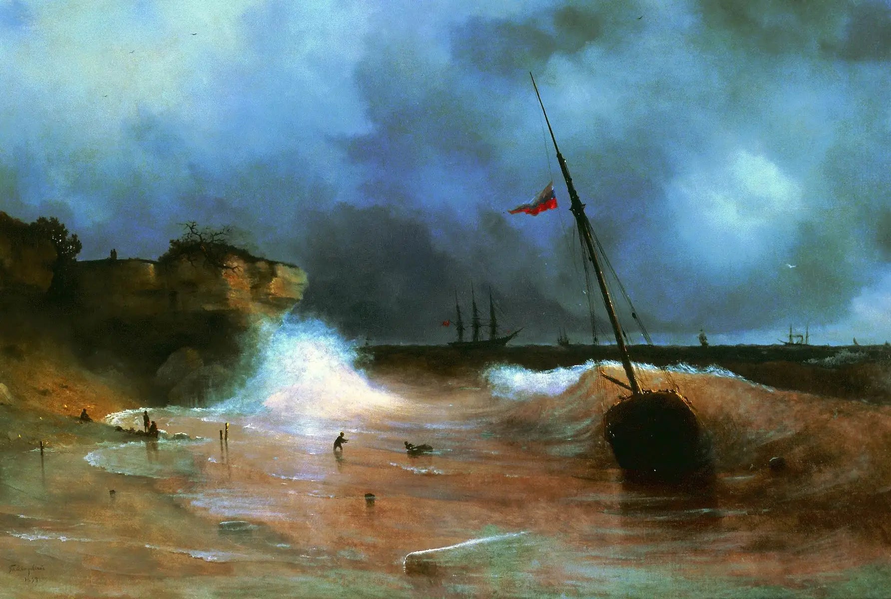 Fin de la tempête - Ivan Aïvazovski - Alpha Reproduction