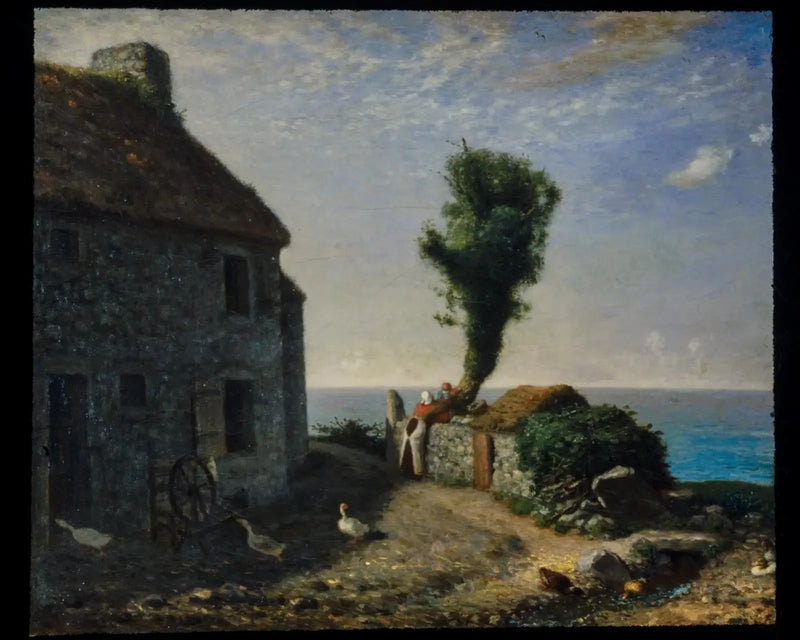 Koniec wioski Gruchy - Jean-François Millet