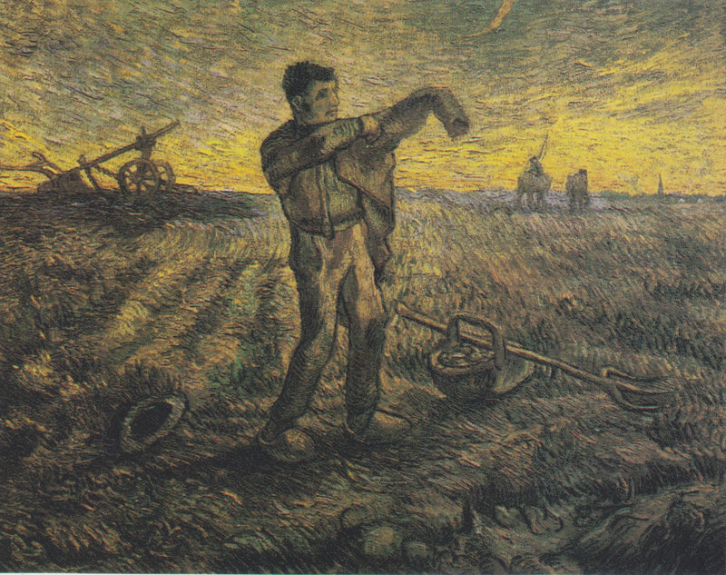 Wieczór: Koniec dnia (po Millet) - Vincent van Gogh