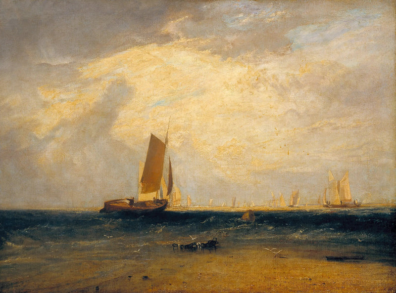 Łowienie na Blythe-Sand, przypływ nadchodzi - J. M. W. Turner