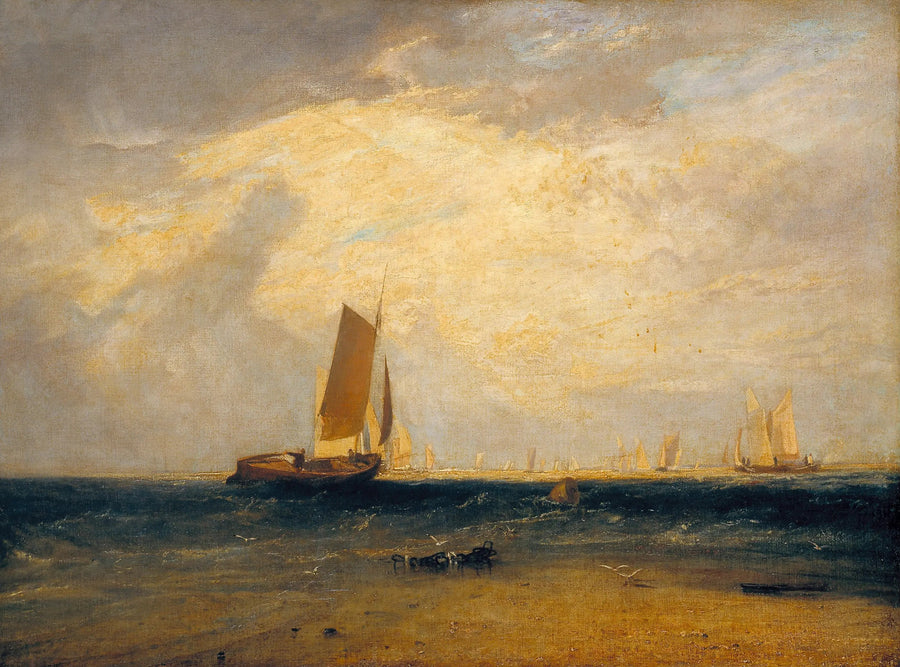 Łowienie na Blythe-Sand, przypływ nadchodzi - J. M. W. Turner
