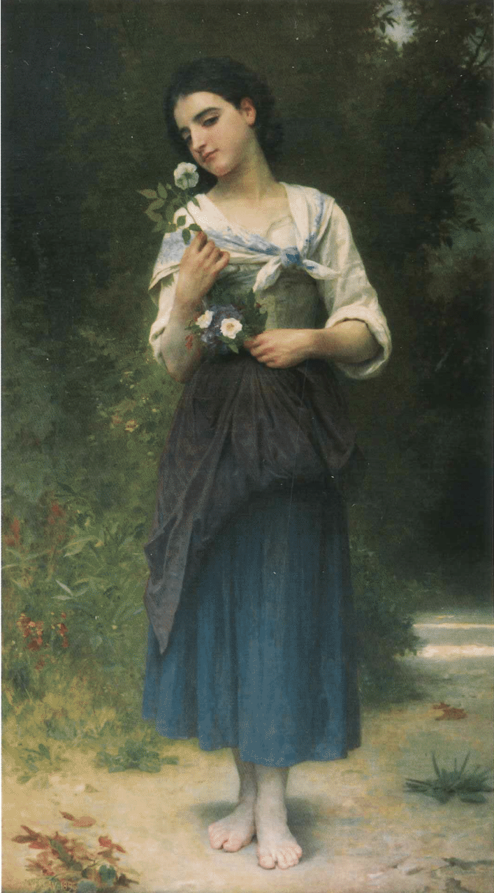Ulubiony kwiat - Bouguereau