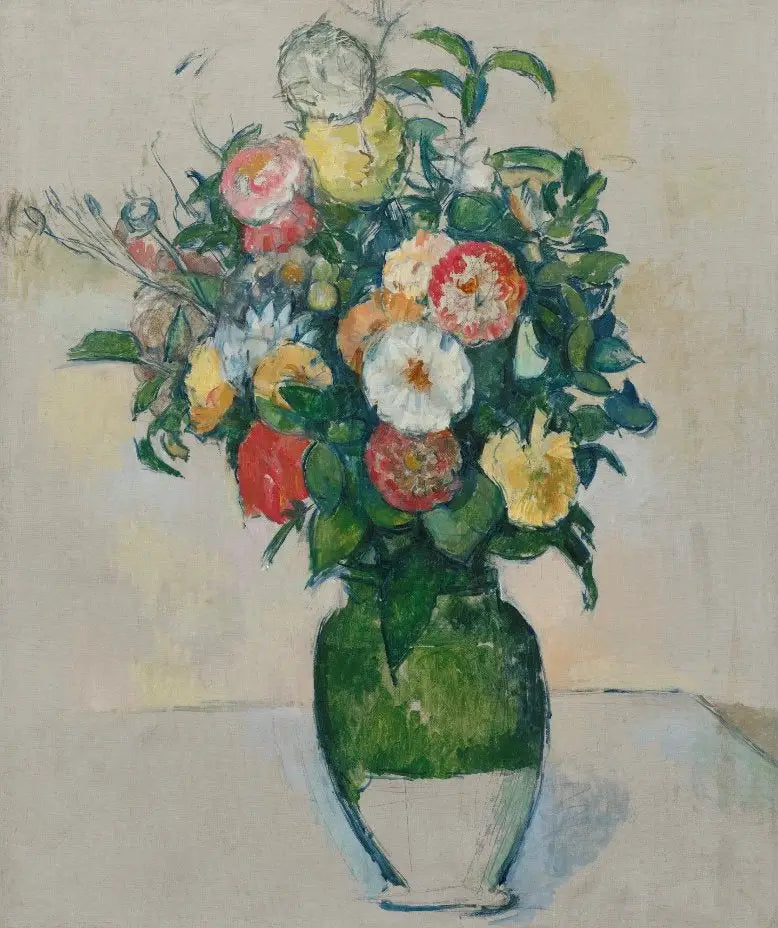 Kwiaty w doniczce po oliwkach - Paul Cézanne