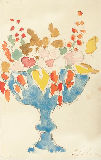 Kwiaty w niebieskiej wazy - Aleksiej von Jawlensky