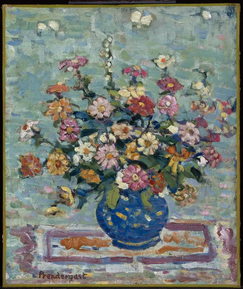 Kwiaty w niebieskiej wazy - Maurice Prendergast