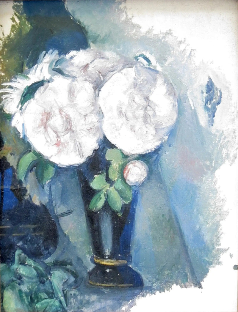 Kwiaty w niebieskim wazonie - Paul Cézanne