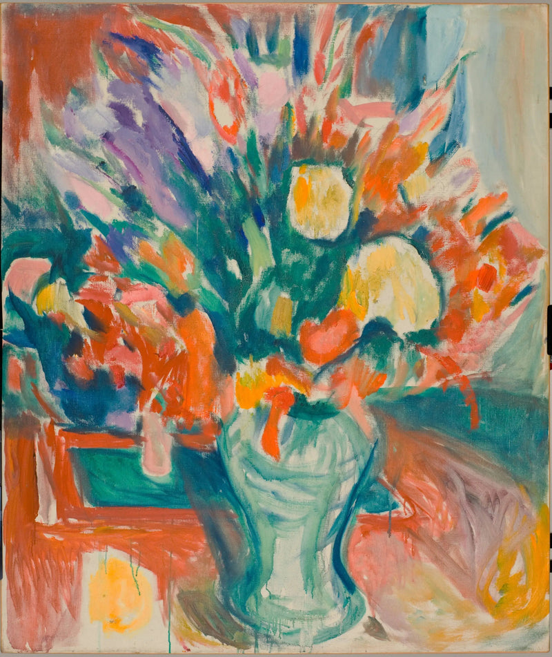 Kwiaty w wazonie - Edvard Munch