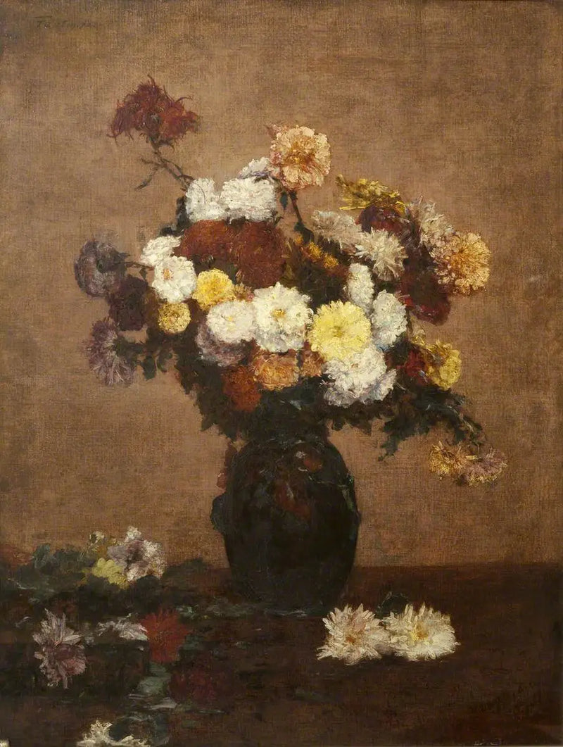Kwiaty w wazonie - Henri Fantin-Latour