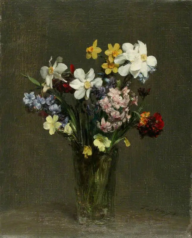 Kwiaty w wazonie - Henri Fantin-Latour
