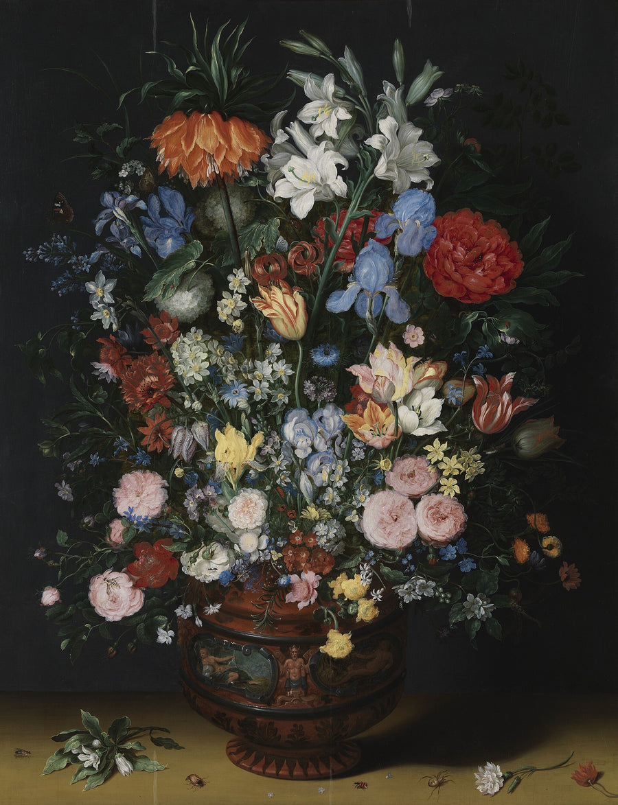 Fleurs dans un vase – Jan Brueghel l'Ancien