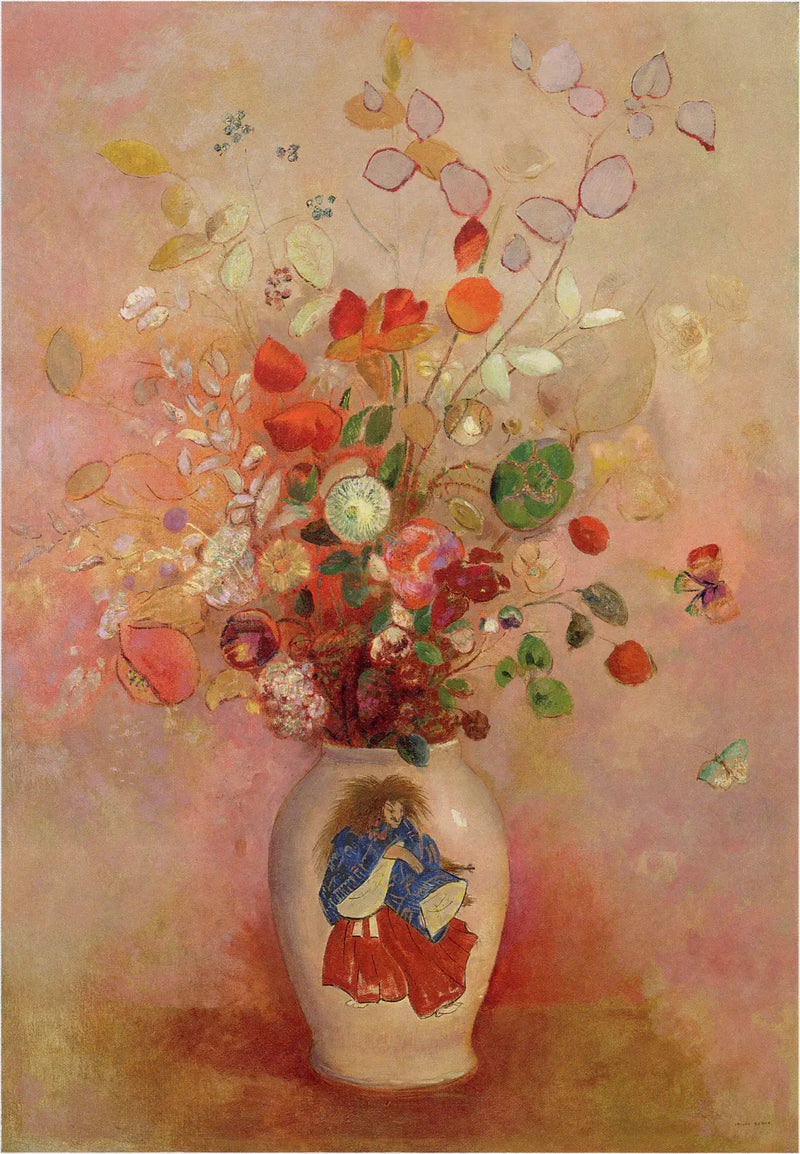 Kwiaty w japońskim wazonie - Odilon Redon