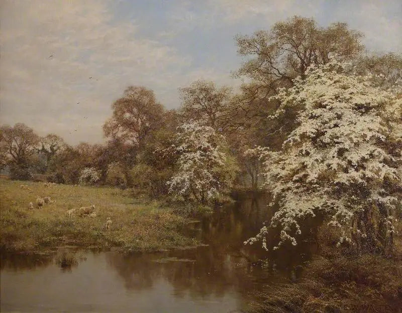 Fleurs d’aubépine - Edward Wilkins Waite - Alpha Reproduction