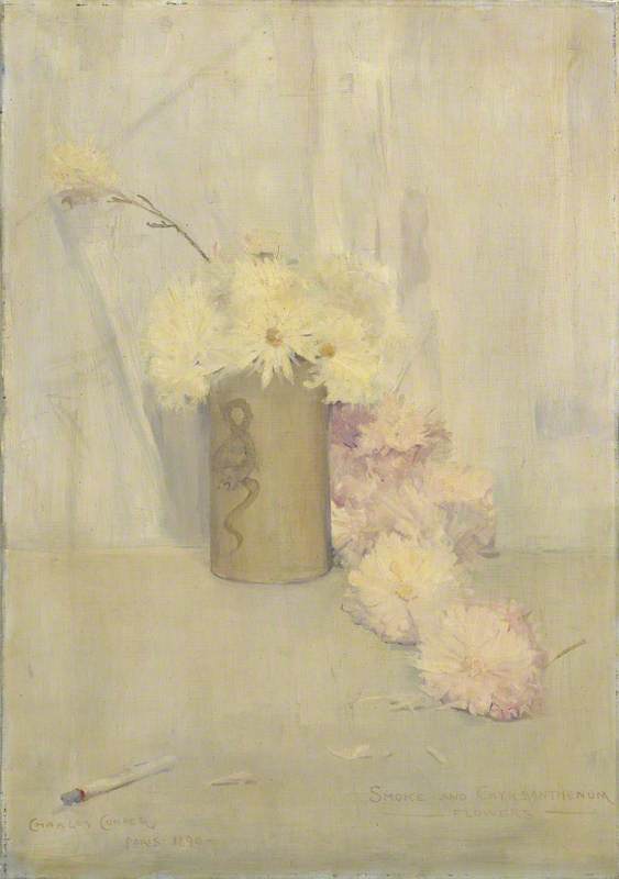 Kwiaty dymu i chryzantem - Charles Conder