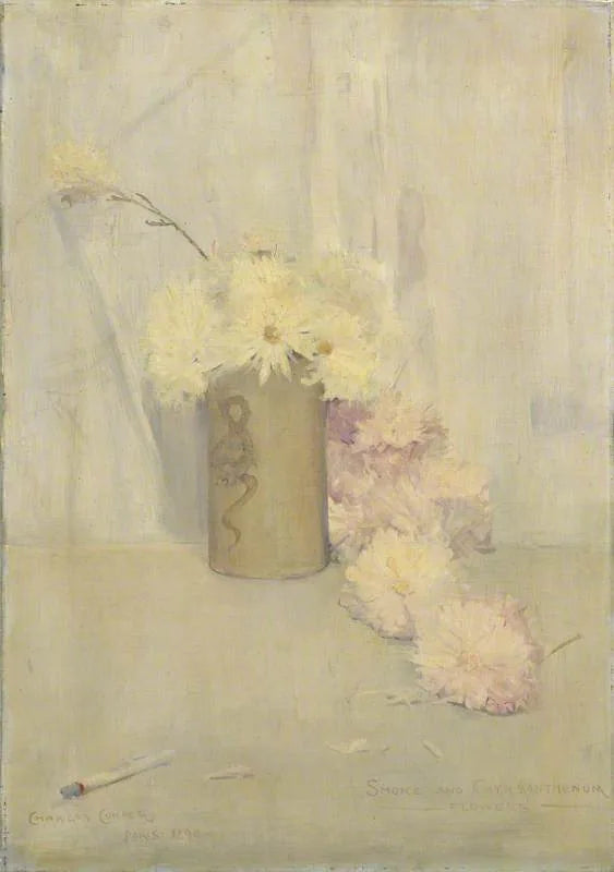 Kwiaty dymu i chryzantem - Charles Conder